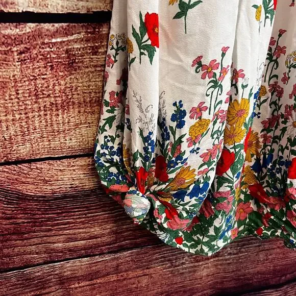 Boden Tessa Maxi Dress Size 20/22 Floral Spring Wrap Cottagecore Church Viscose - Picture 5 of 10